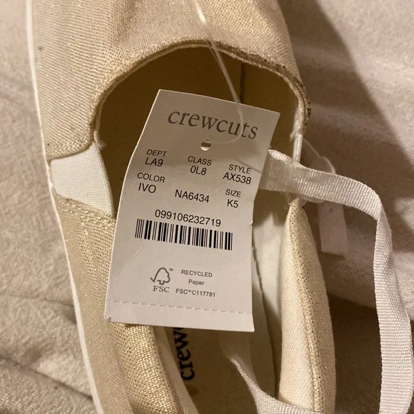 Ivory Gold Crewcuts loafer shoes - Picture 4 of 5